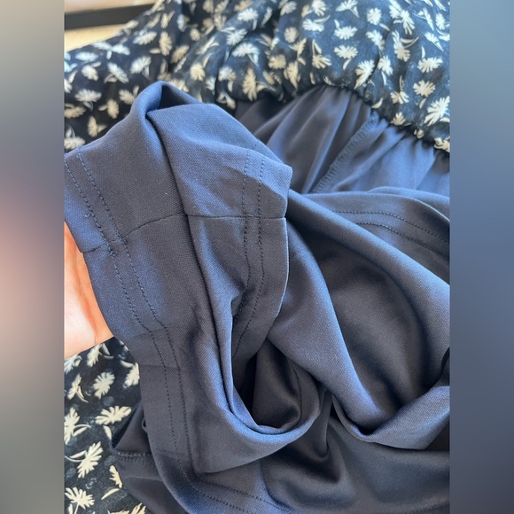 🌸 LUSH Floral Off-Shoulder Skort Dress | Navy & White | Women’s Small EUC - Picture 6 of 10